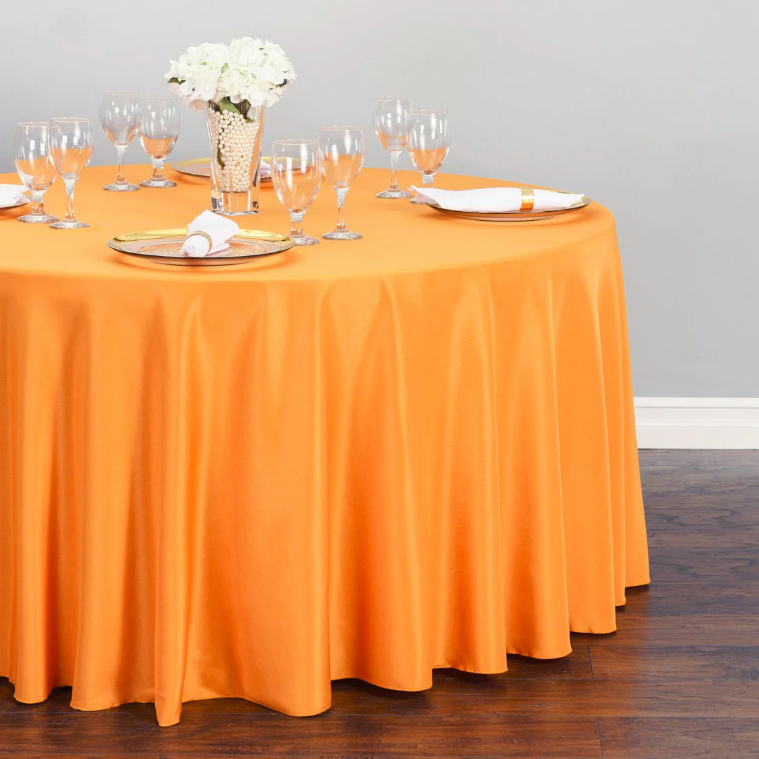 108 in. Round Polyester Tablecloth (20 Colors) - Image 8
