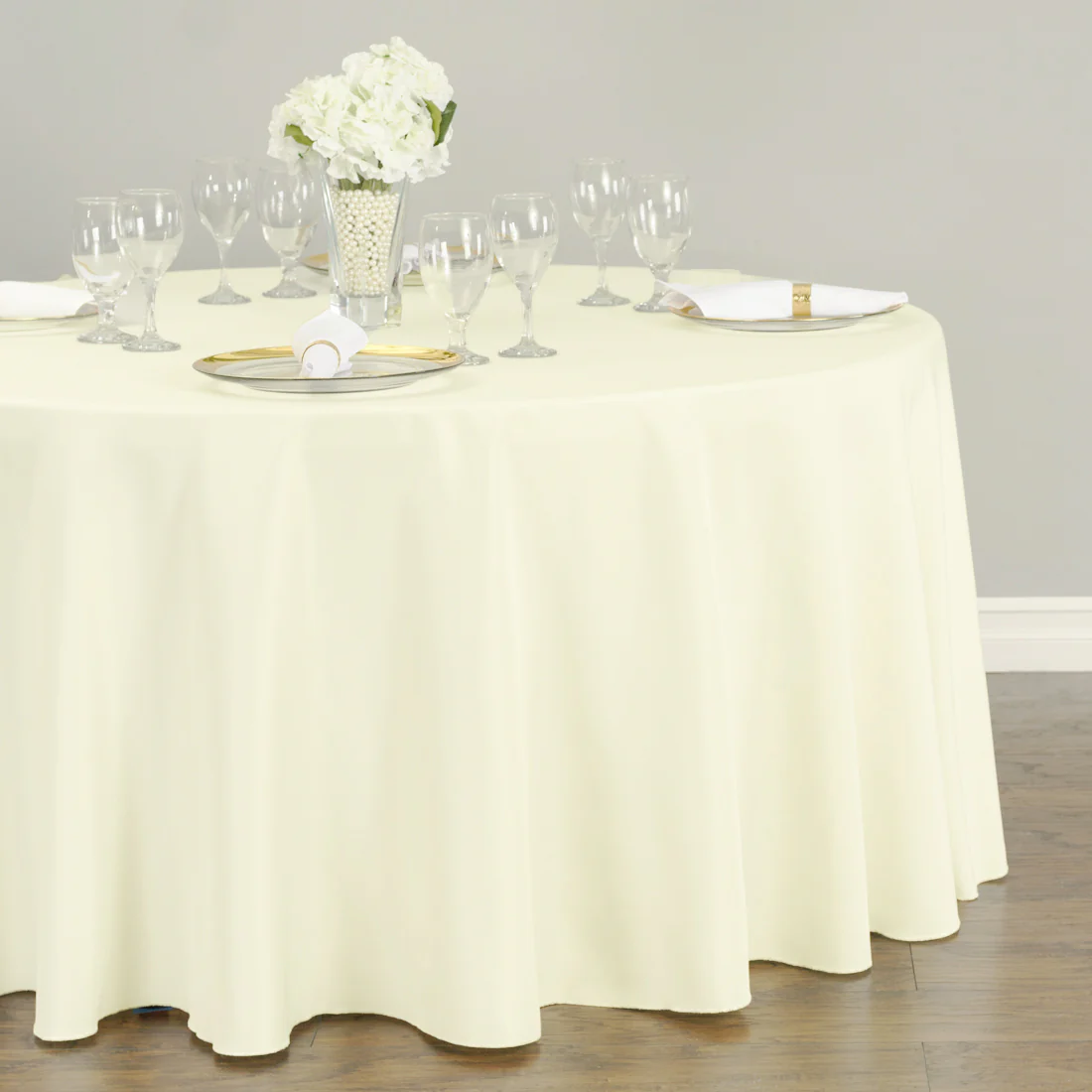 120 In. Round Polyester Tablecloth (20 Colors) - Image 11
