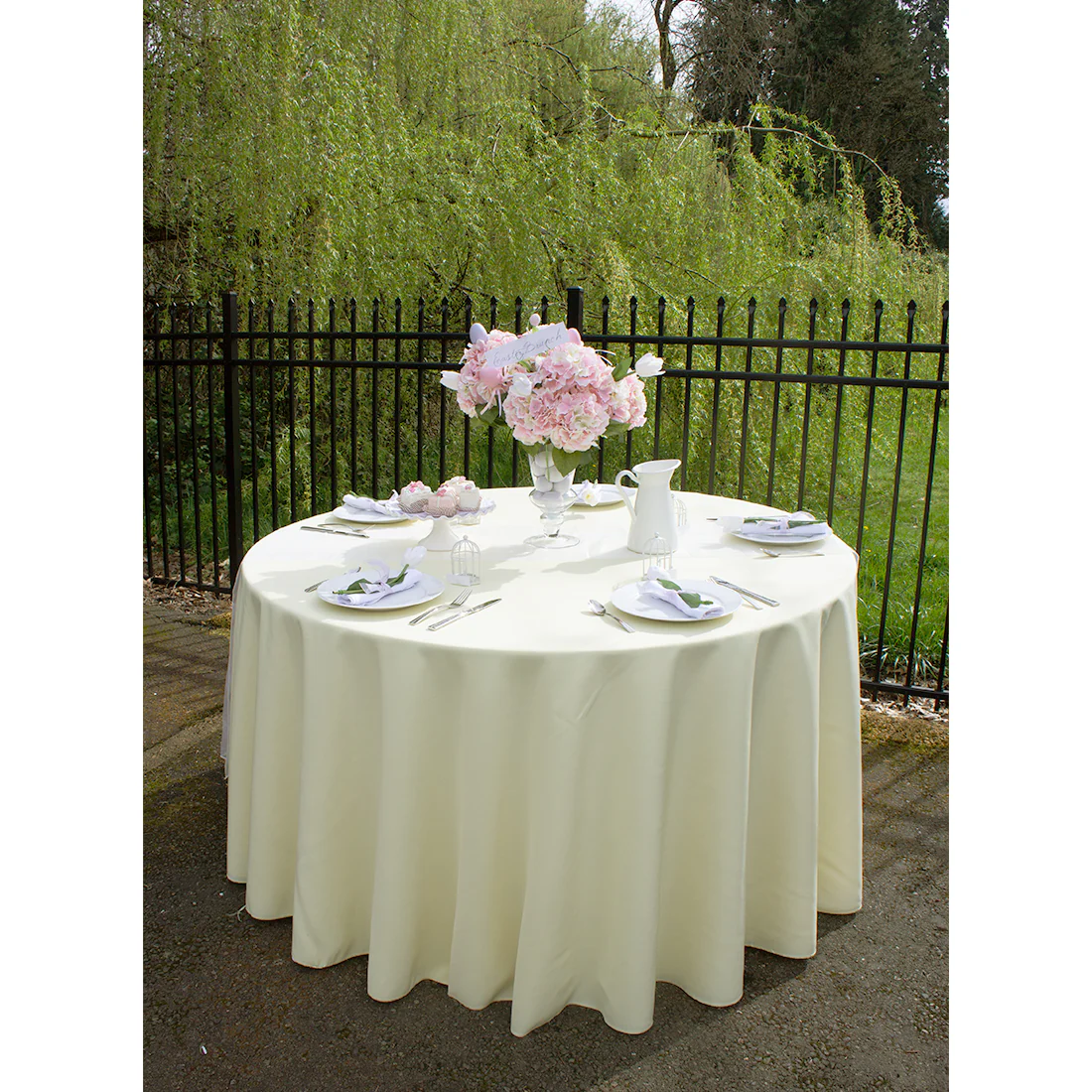 120 In. Round Polyester Tablecloth (20 Colors) - Image 13