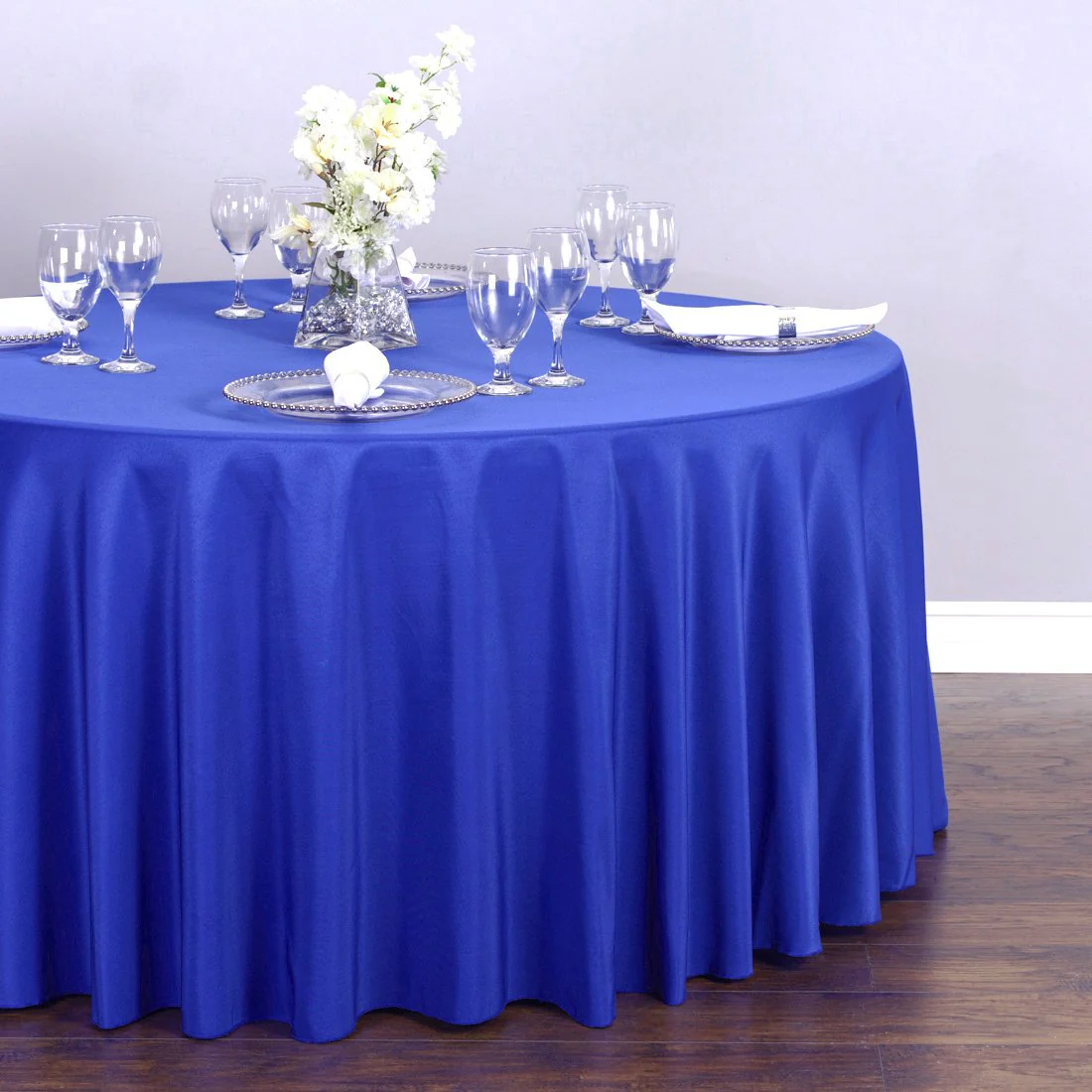 120 In. Round Polyester Tablecloth (20 Colors) - Image 26