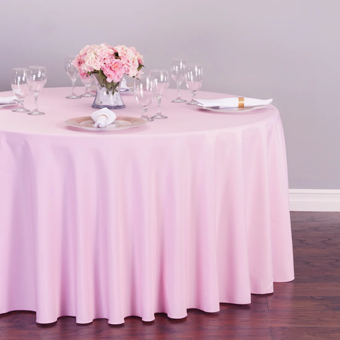 120 In. Round Polyester Tablecloth (20 Colors) - Image 48
