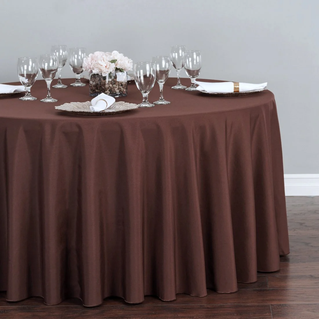 120 In. Round Polyester Tablecloth (20 Colors) - Image 58