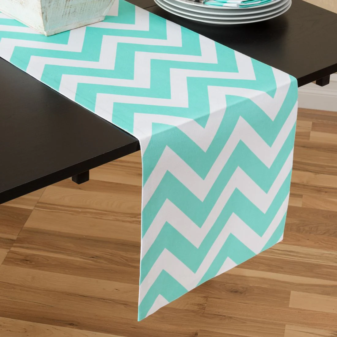 13 X 90 in. Chevron Cotton Table Runner (10 Colors) - Image 4