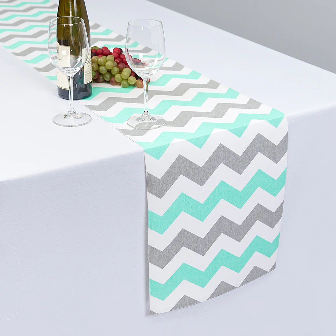 13 X 90 in. Chevron Cotton Table Runner (10 Colors) - Image 6
