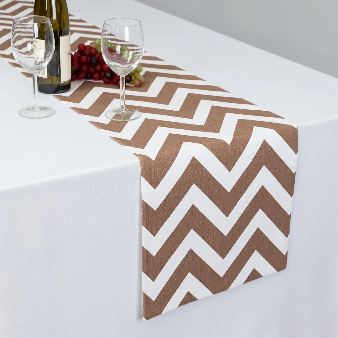 13 X 90 in. Chevron Cotton Table Runner (10 Colors) - Image 7