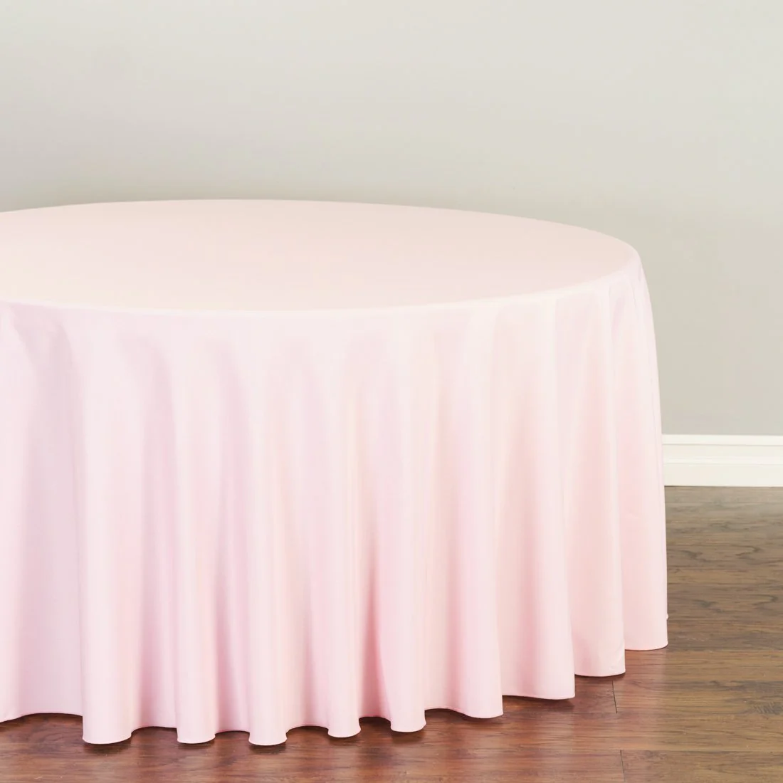 132 in. Round Polyester Tablecloth (20 Colors) - Image 40