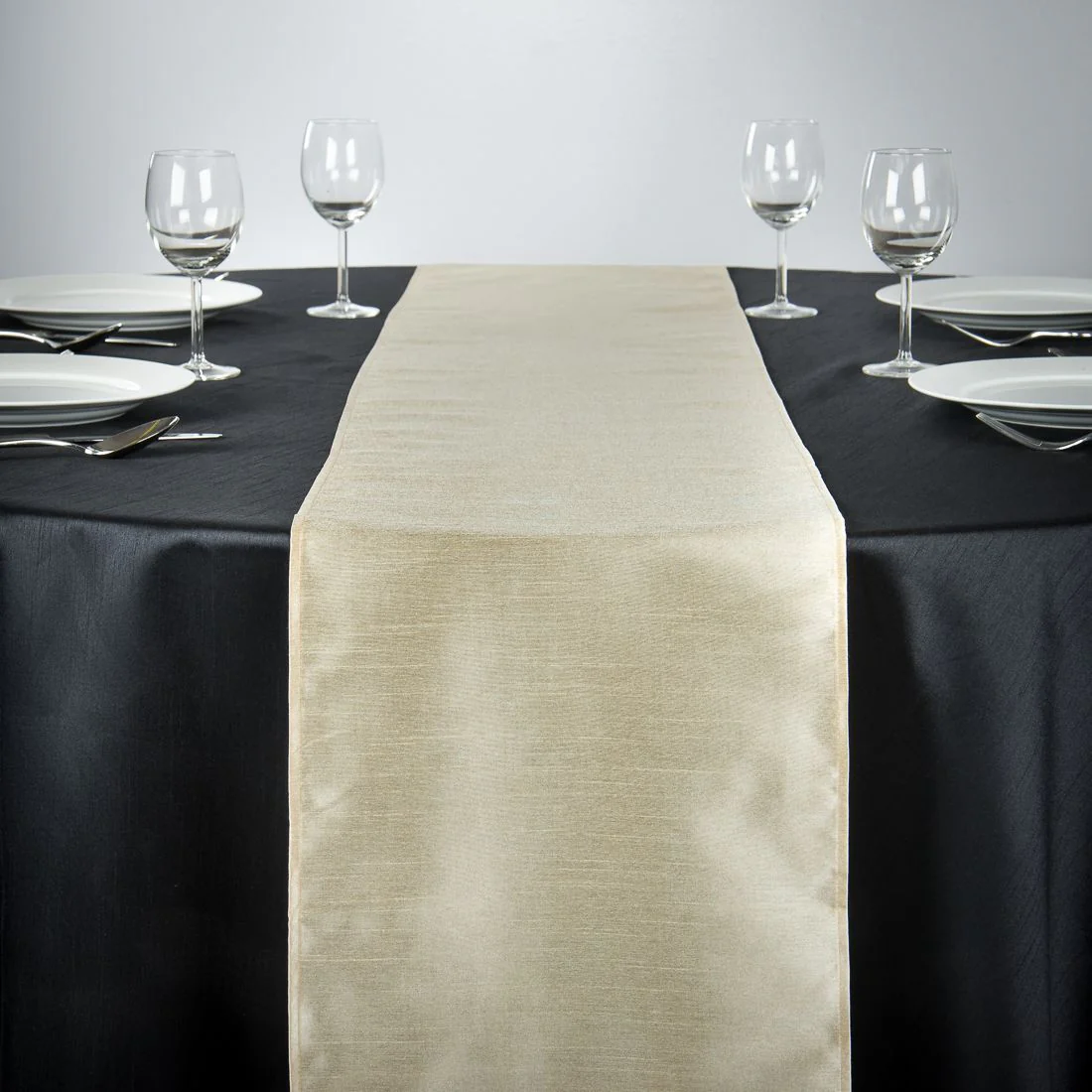 14 X 108 in. Shantung Silk Table Runner (5 Colors) - Image 3