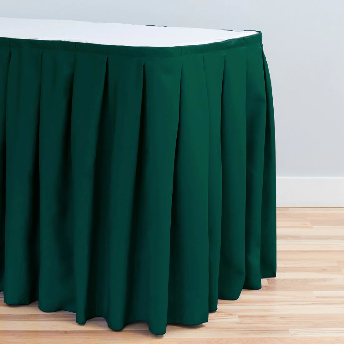 14 ft. Accordion Pleat Polyester Table Skirt (7 Colors) - Image 3