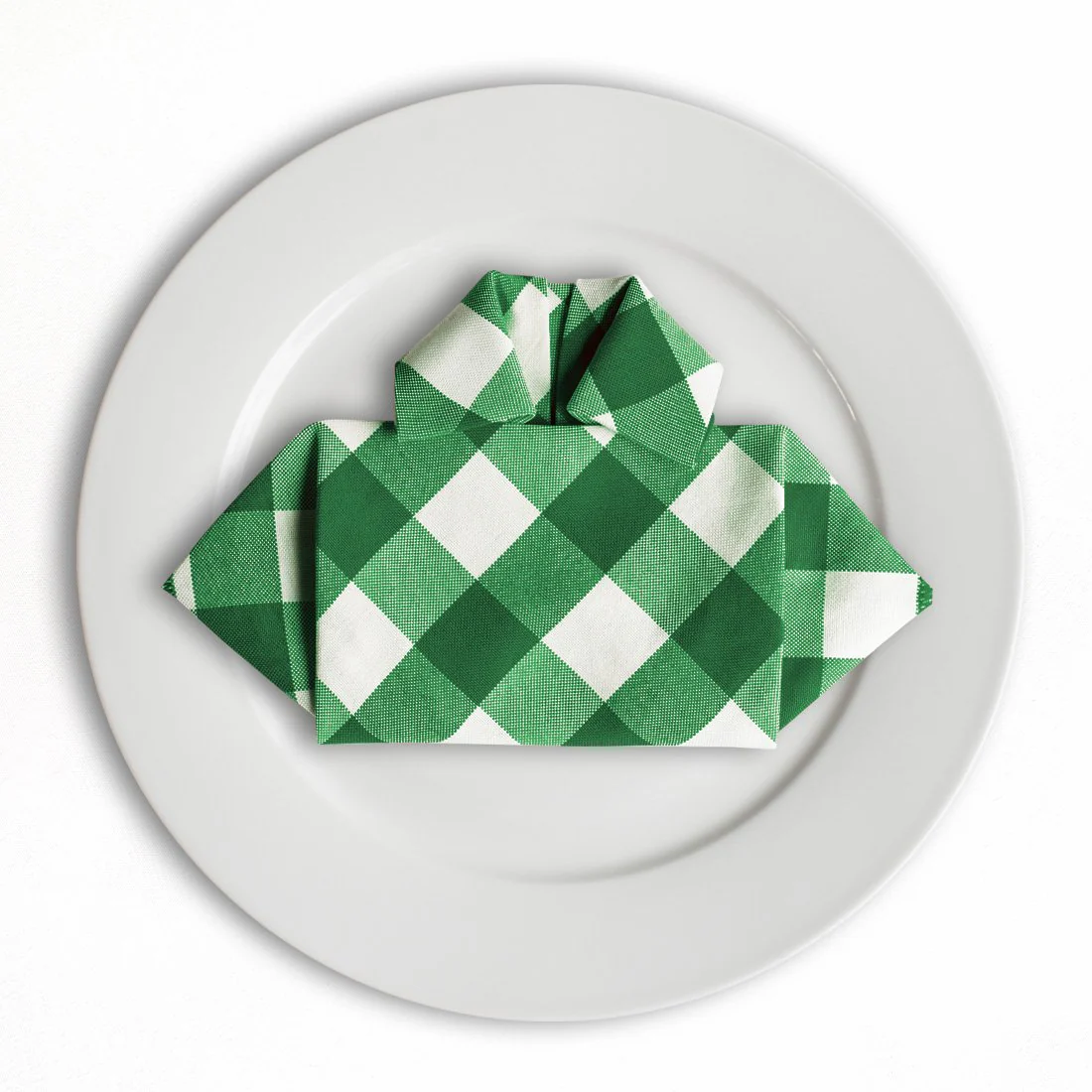 15 in. Polyester Napkins Checkered (1 Dozen) - Image 6