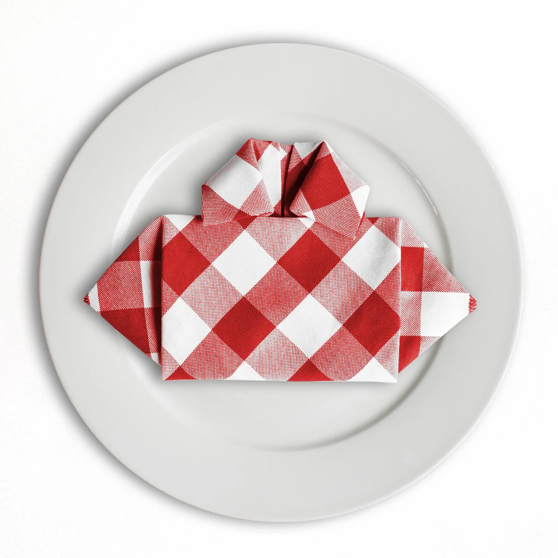 17 in. Polyester Napkins Checkered (1 Dozen) - 4 Colors - Image 3
