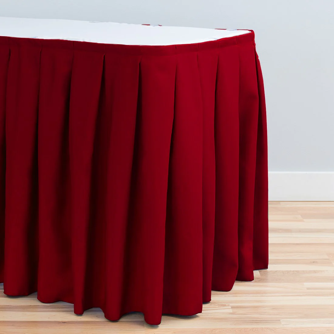 17 ft. Accordion Pleat Polyester Table Skirt (7 Colors) - Image 5