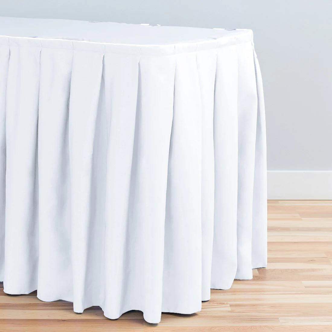 17 ft. Accordion Pleat Polyester Table Skirt (7 Colors) - Image 6