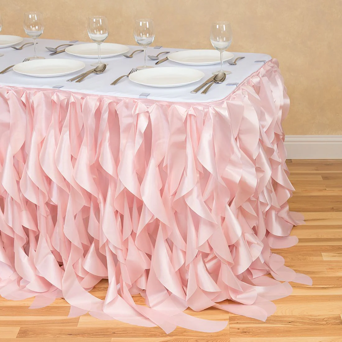 17 ft. Curly Willow Table Skirt (13 Colors) - Image 12