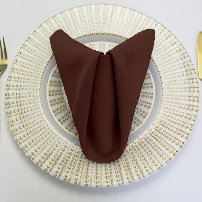 20 in. Polyester Napkins (1 Dozen) - 20 Colors - Image 65