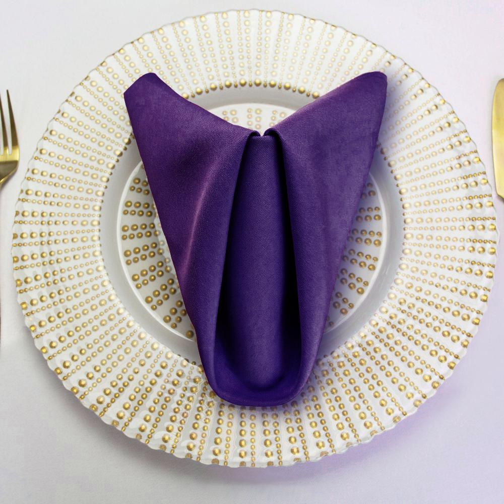 20 in. Polyester Napkins (1 Dozen) - 20 Colors - Image 7
