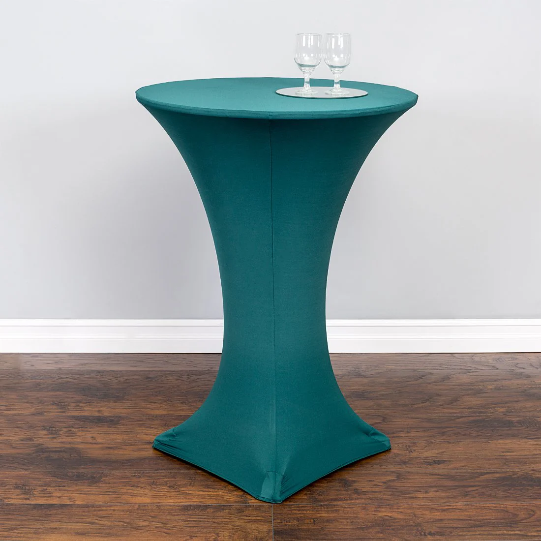 30 in. Round Stretch Cocktail Tablecloth (8 Colors) - Image 4