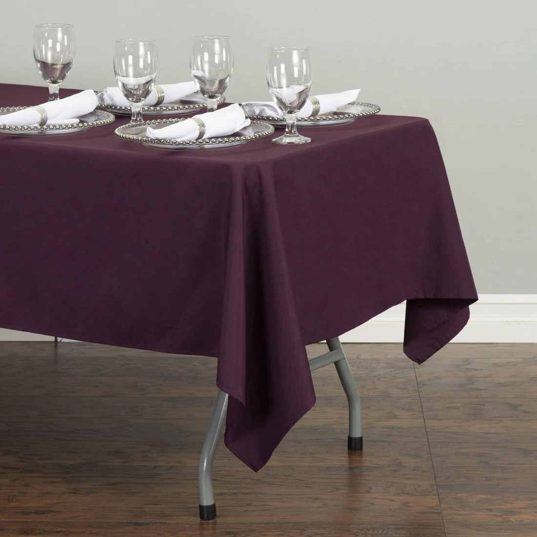 52 X 112 in. Rectangular Cotton-Feel Tablecloth (7 Colors) - Image 3