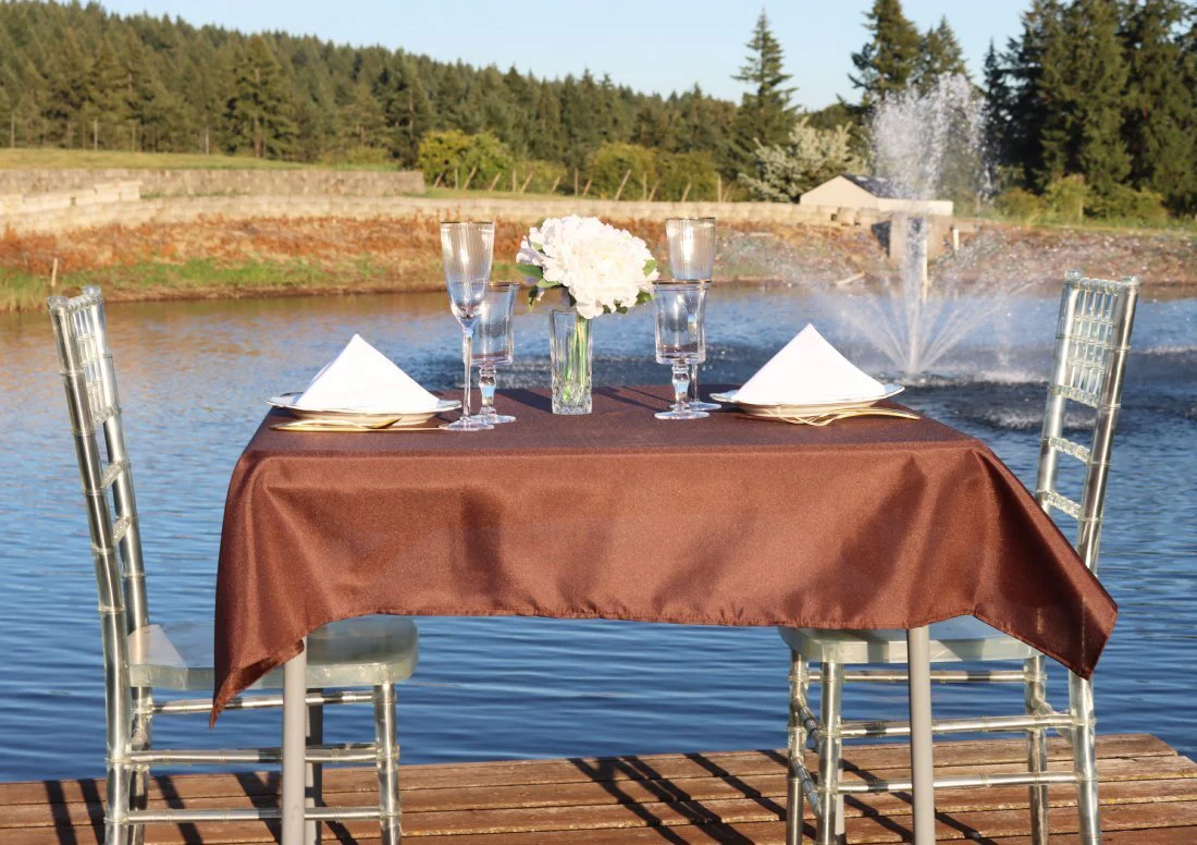54 in. Square Polyester Tablecloth (20 Colors) - Image 26