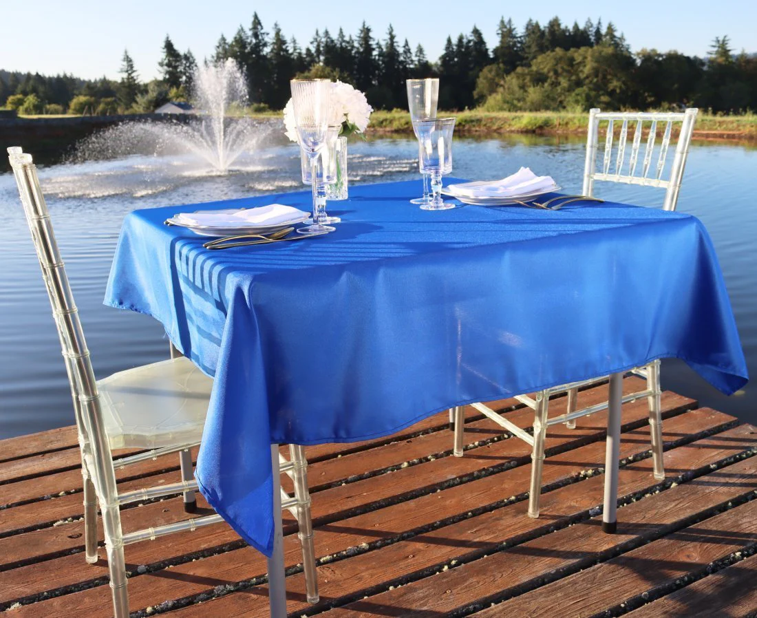 54 in. Square Polyester Tablecloth (20 Colors) - Image 27