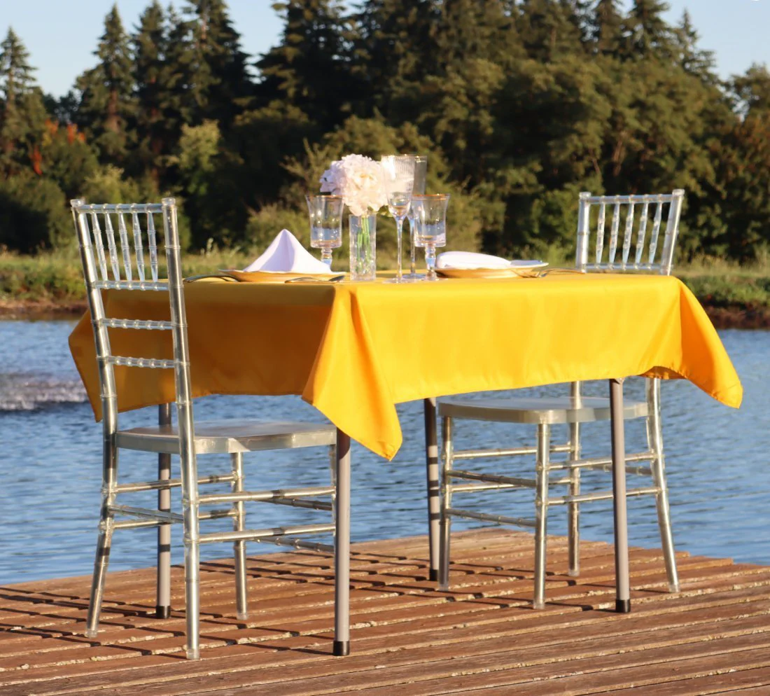 54 in. Square Polyester Tablecloth (20 Colors) - Image 41