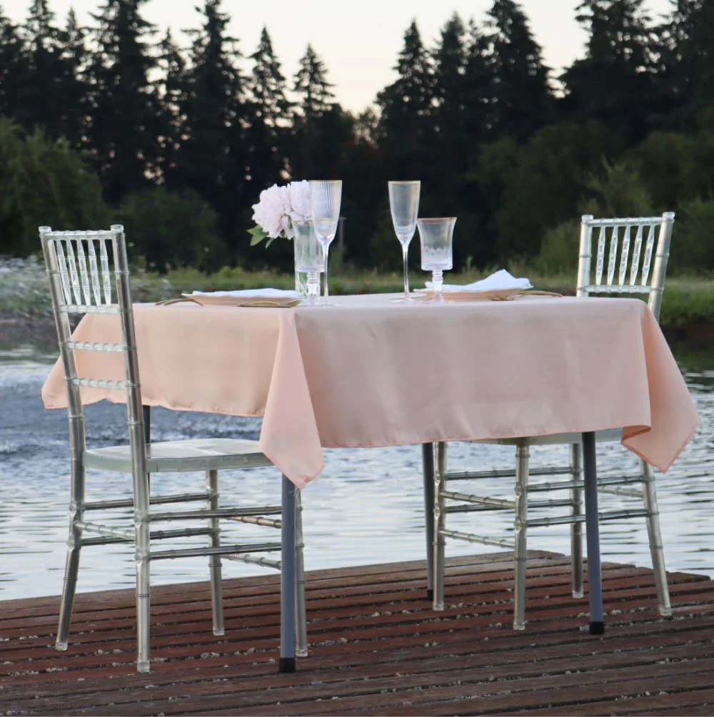 54 in. Square Polyester Tablecloth (20 Colors) - Image 46