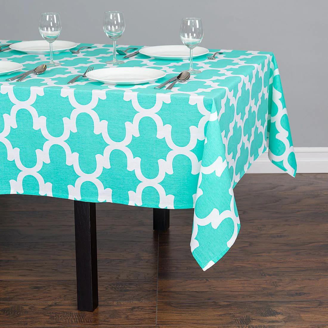 60 X 84 in. Rectangular Trellis Cotton Tablecloth (12 Colors) - Image 11