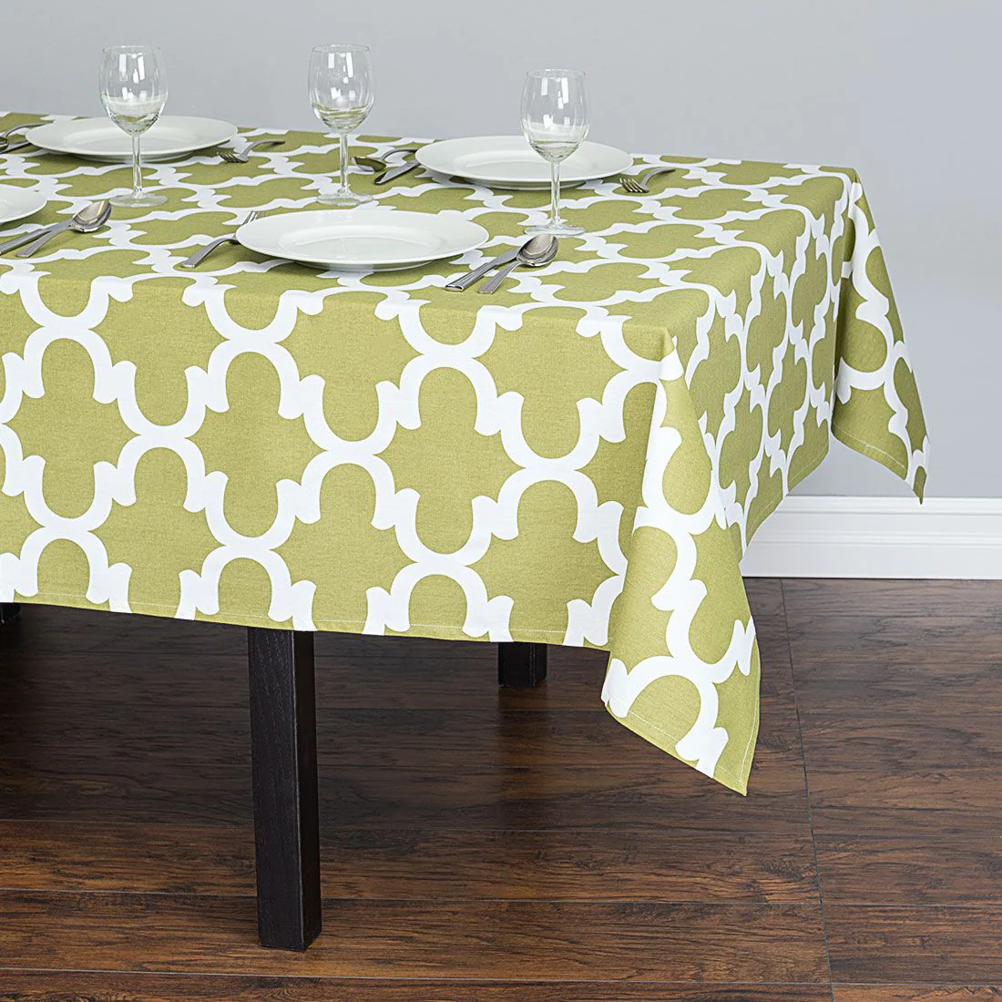 60 X 84 in. Rectangular Trellis Cotton Tablecloth (12 Colors) - Image 13