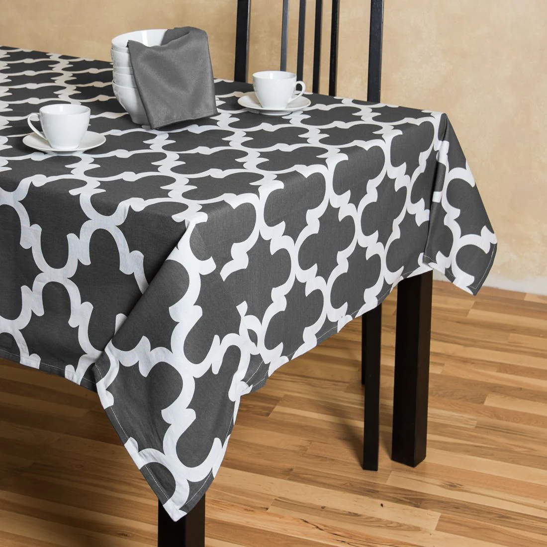60 X 84 in. Rectangular Trellis Cotton Tablecloth (12 Colors) - Image 8