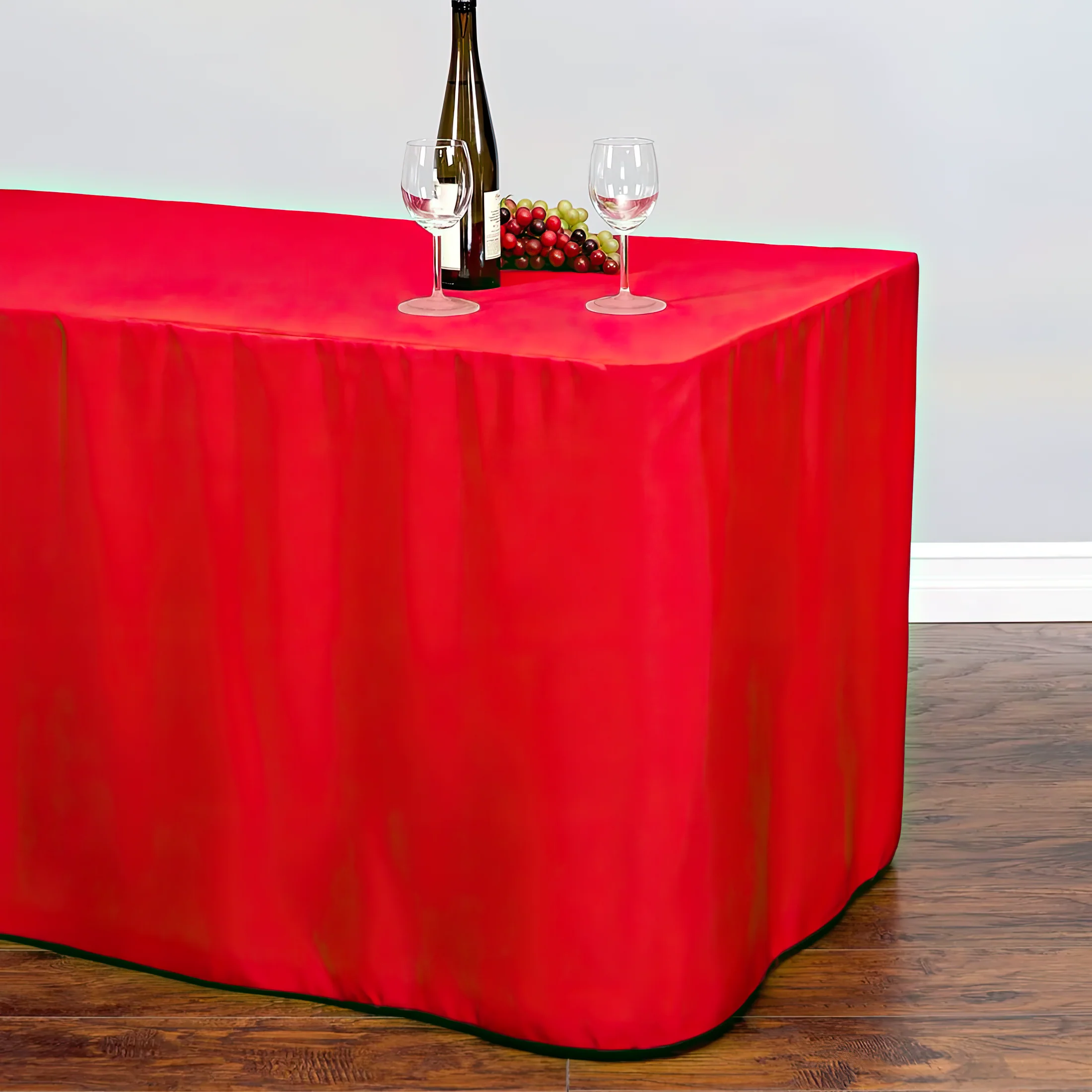 6 ft. Fitted Polyester Tablecloth (7 Colors) - Image 10