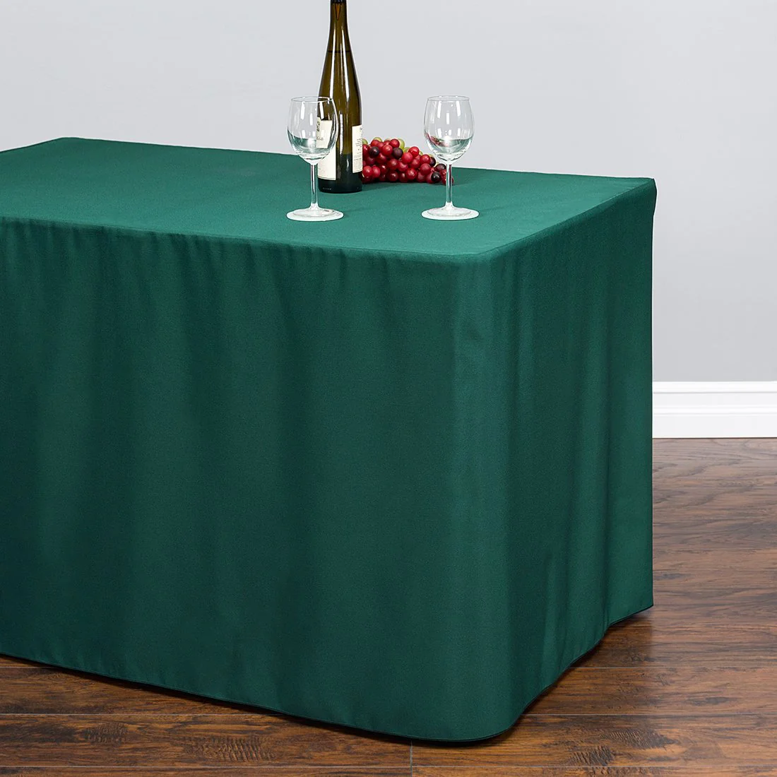 6 ft. Fitted Polyester Tablecloth (7 Colors) - Image 4