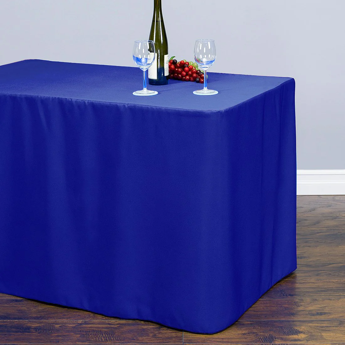 6 ft. Fitted Polyester Tablecloth (7 Colors) - Image 6