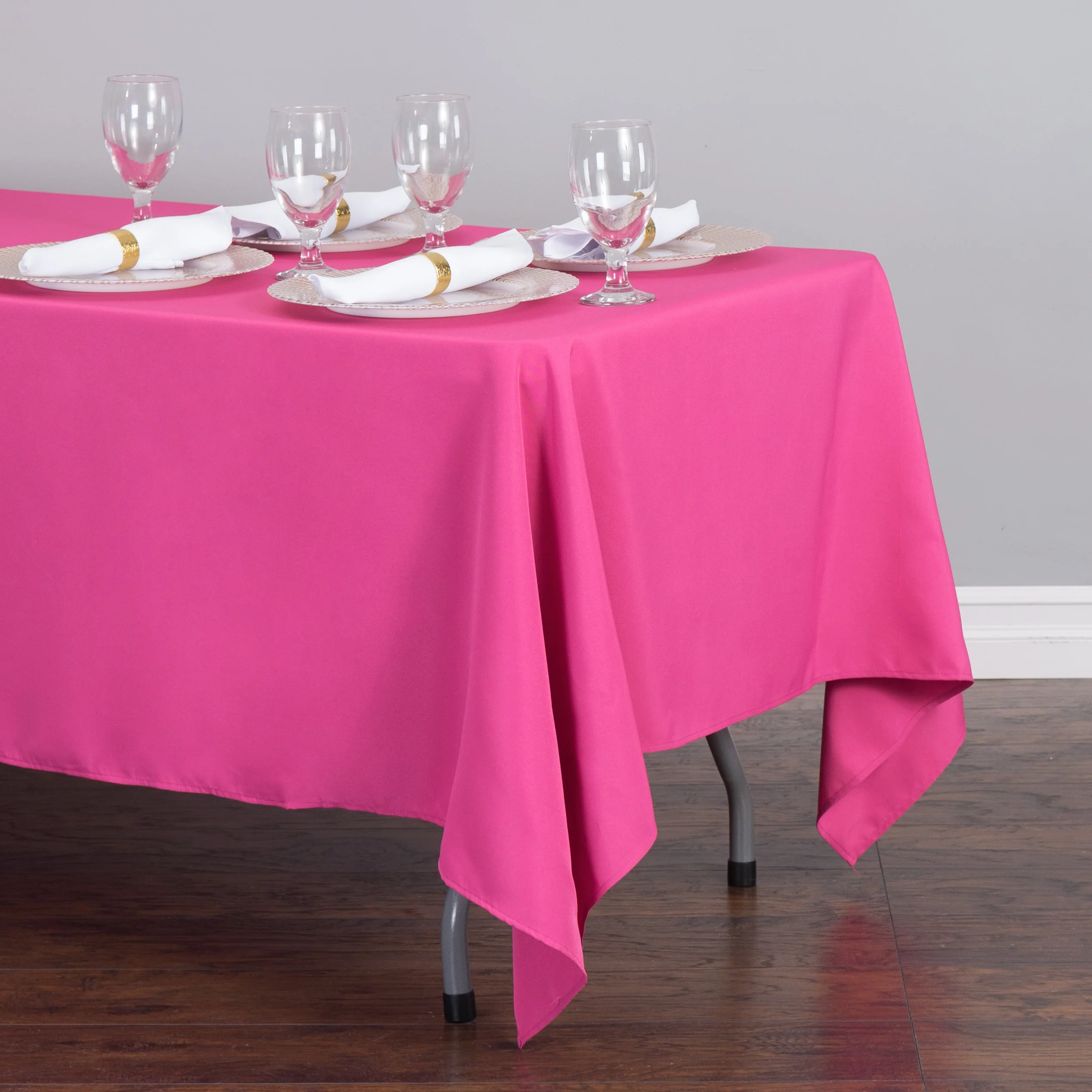 70 x 120 in. Rectangular Polyester Tablecloth (20 Colors) - Image 4