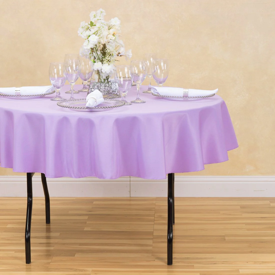 70 in. Round Polyester Tablecloth (20 Colors) - Image 12