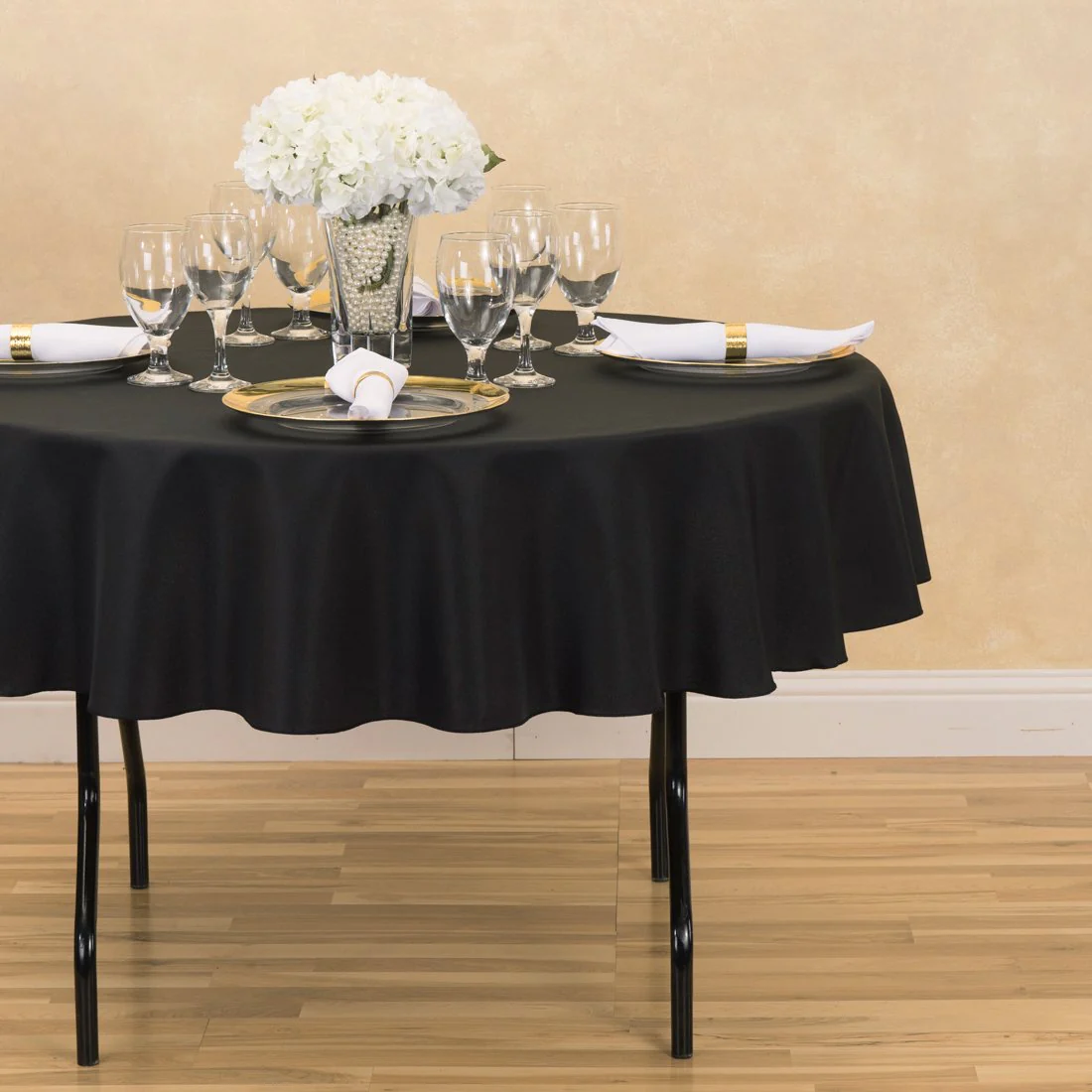 70 in. Round Polyester Tablecloth (20 Colors) - Image 22