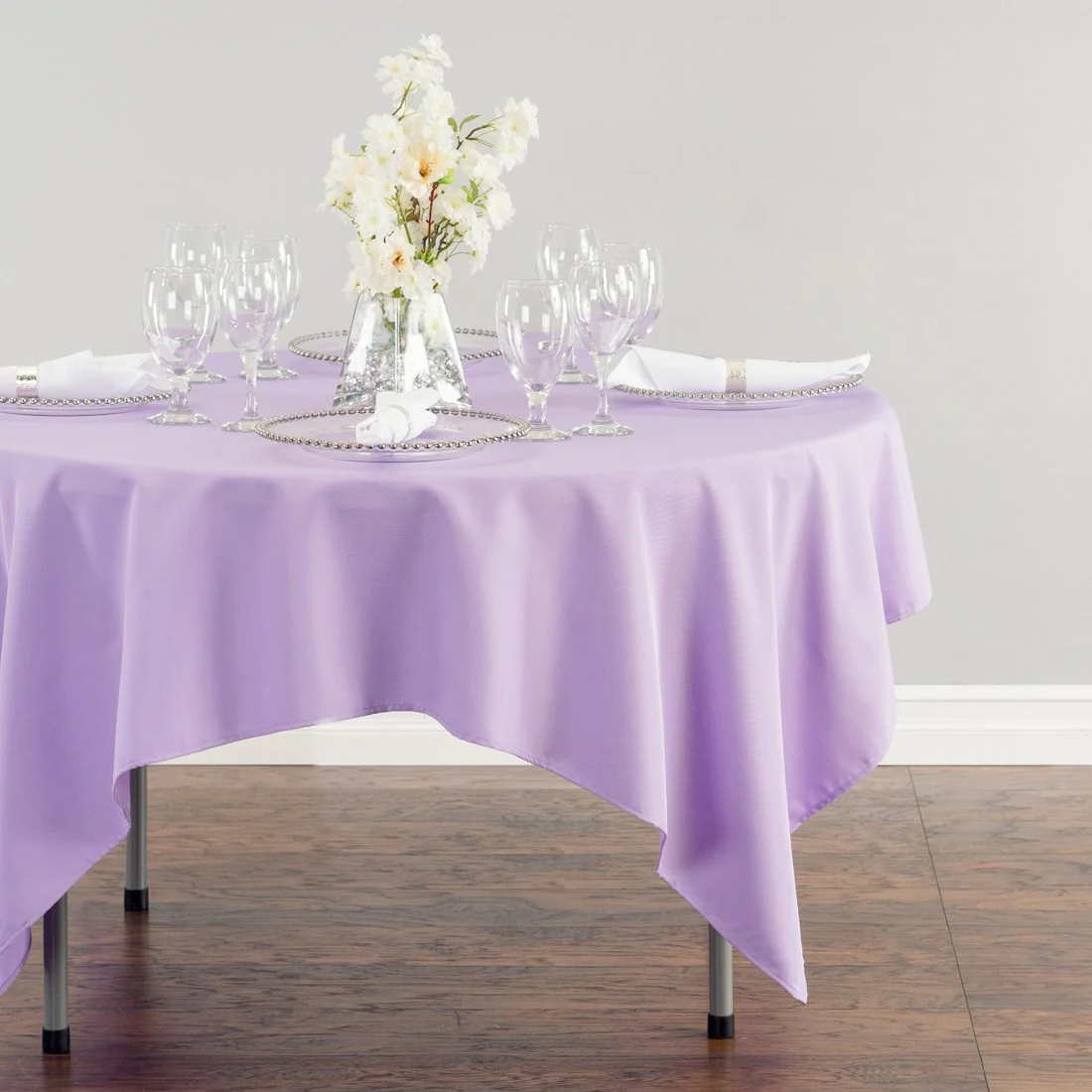 70 in. Square Polyester Tablecloth (20 Colors) - Image 31