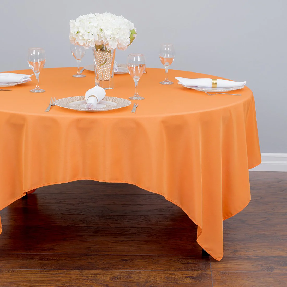 85 in. Square Polyester Tablecloth (20 Colors) - Image 15