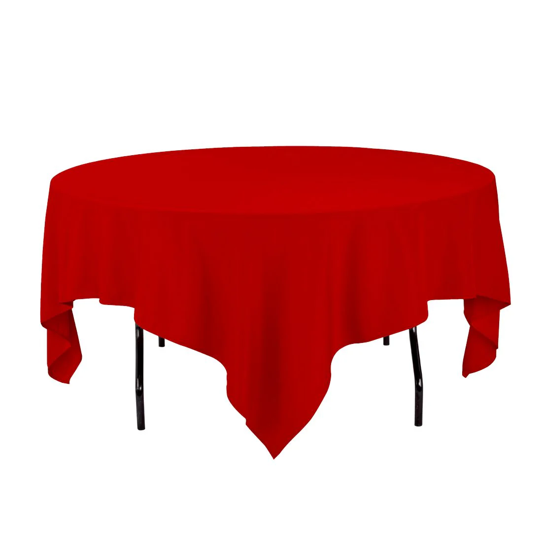 85 in. Square Polyester Tablecloth (20 Colors) - Image 34