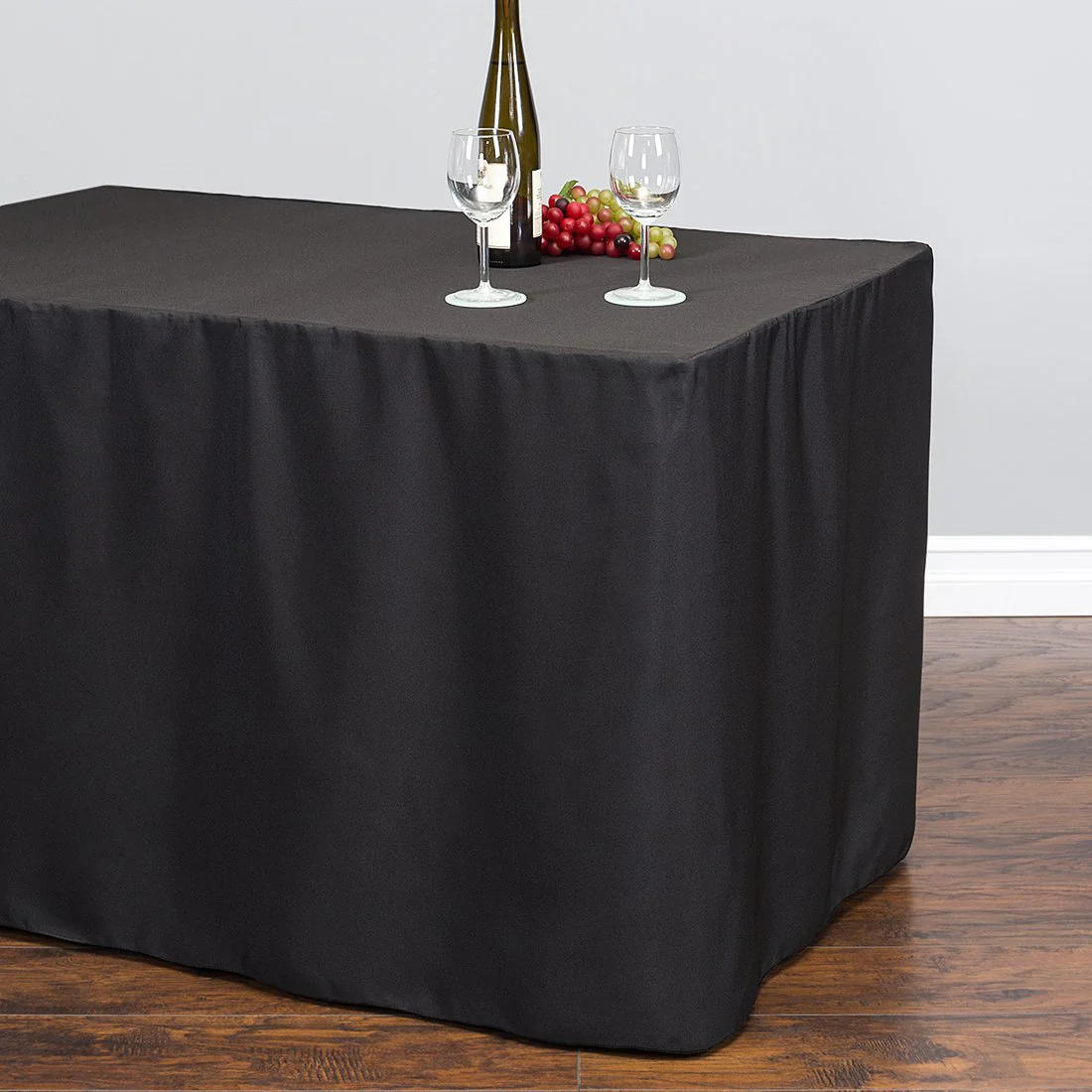8 ft. Fitted Polyester Tablecloth (7 Colors) - Image 6