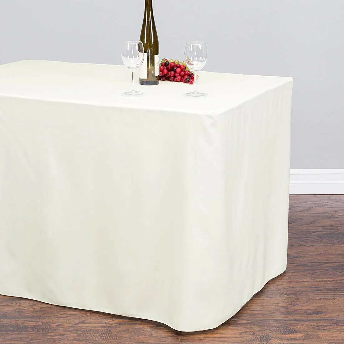 8 ft. Fitted Polyester Tablecloth (7 Colors) - Image 8