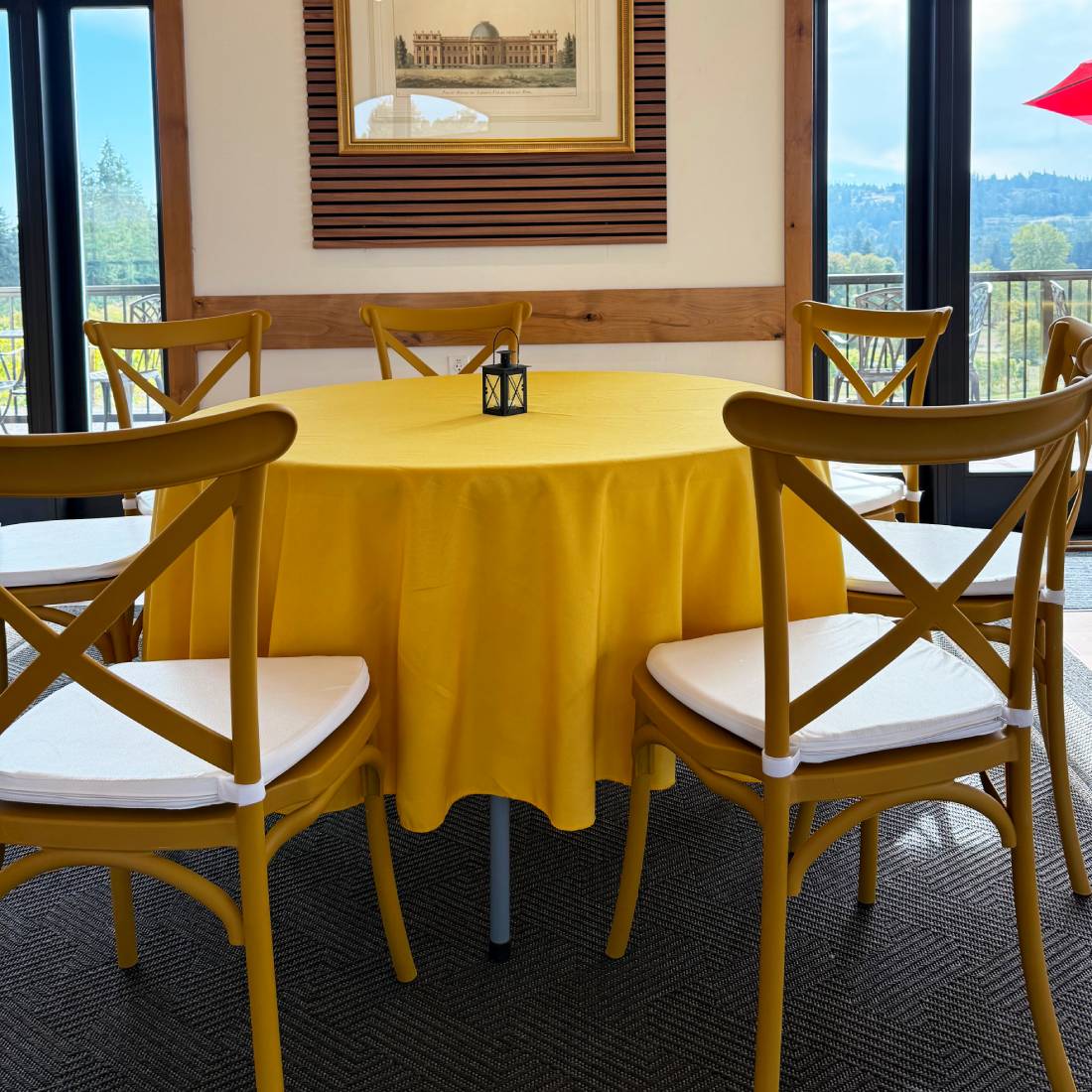 90 in. Round Polyester Tablecloth (20 Colors) - Image 28