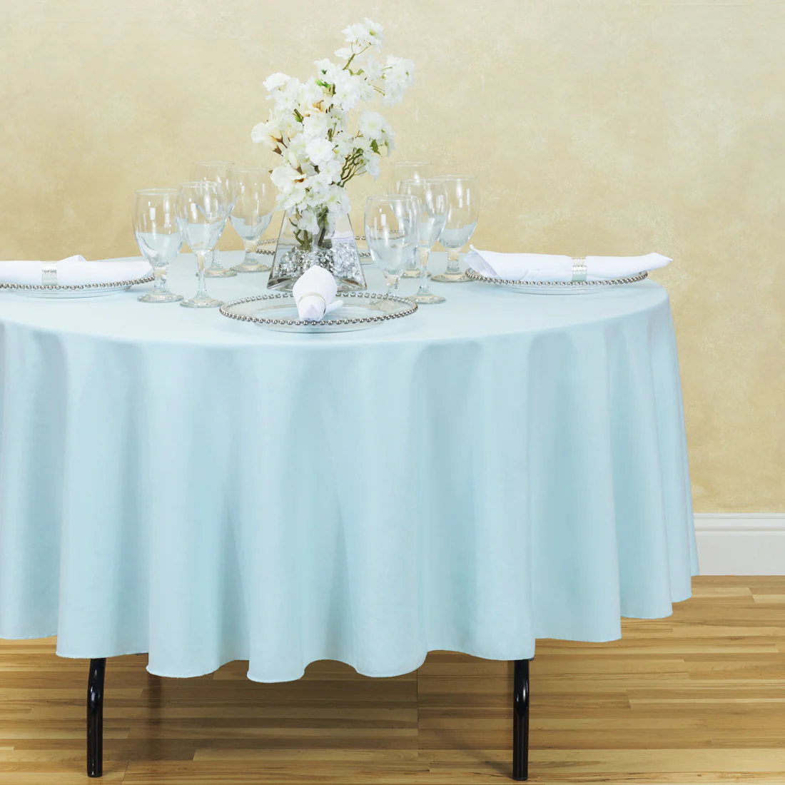 90 in. Round Polyester Tablecloth (20 Colors) - Image 3