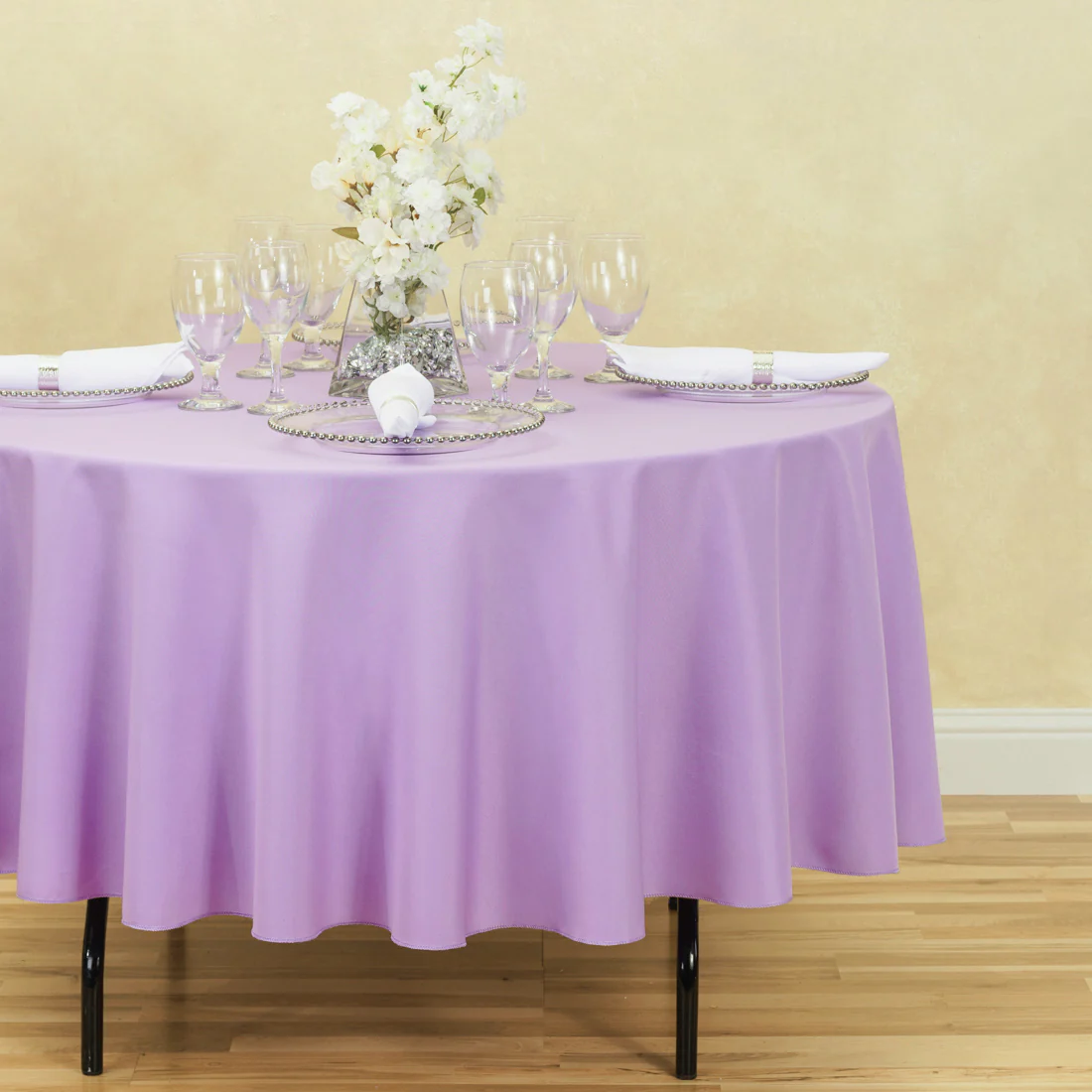 90 in. Round Polyester Tablecloth (20 Colors) - Image 7