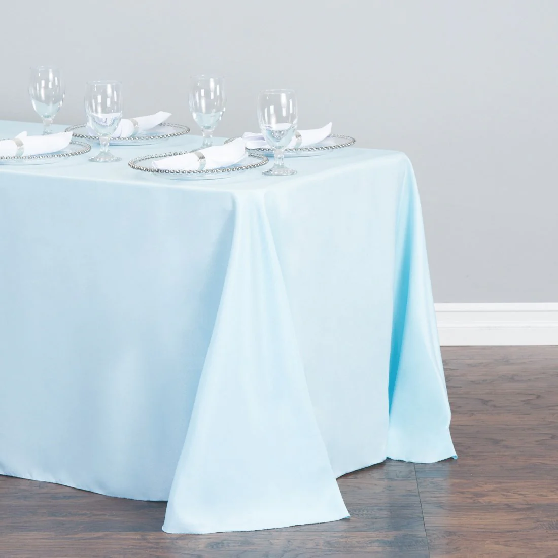 90 X 156 in. Rectangular with Round Corners Polyester Tablecloth (20 Colos) - Image 11