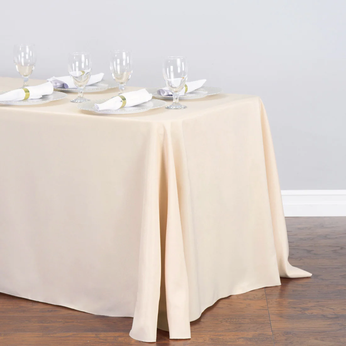 90 X 156 in. Rectangular with Round Corners Polyester Tablecloth (20 Colos) - Image 21