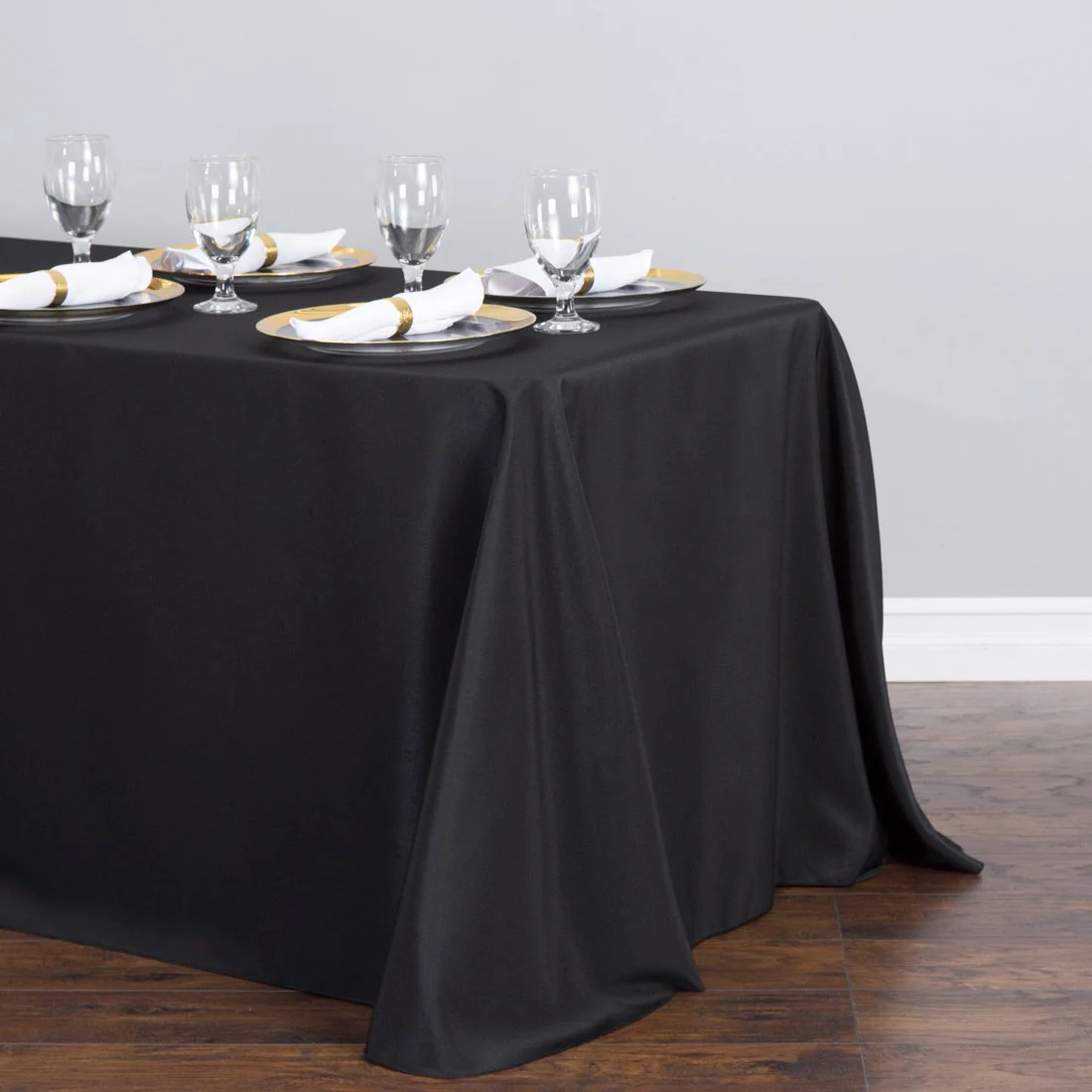 90 X 156 in. Rectangular with Round Corners Polyester Tablecloth (20 Colos) - Image 24