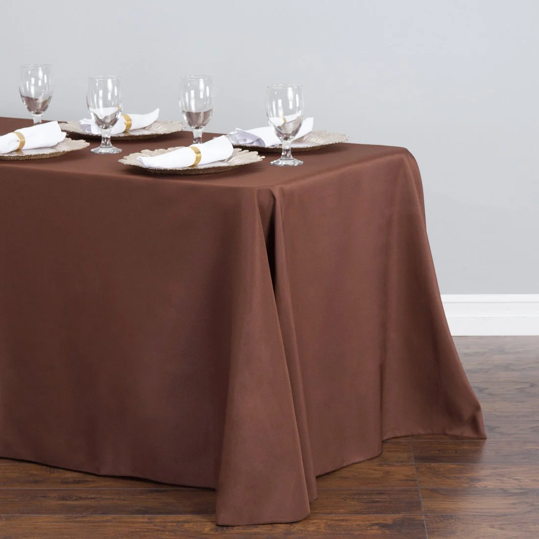 90 X 156 in. Rectangular with Round Corners Polyester Tablecloth (20 Colos) - Image 40