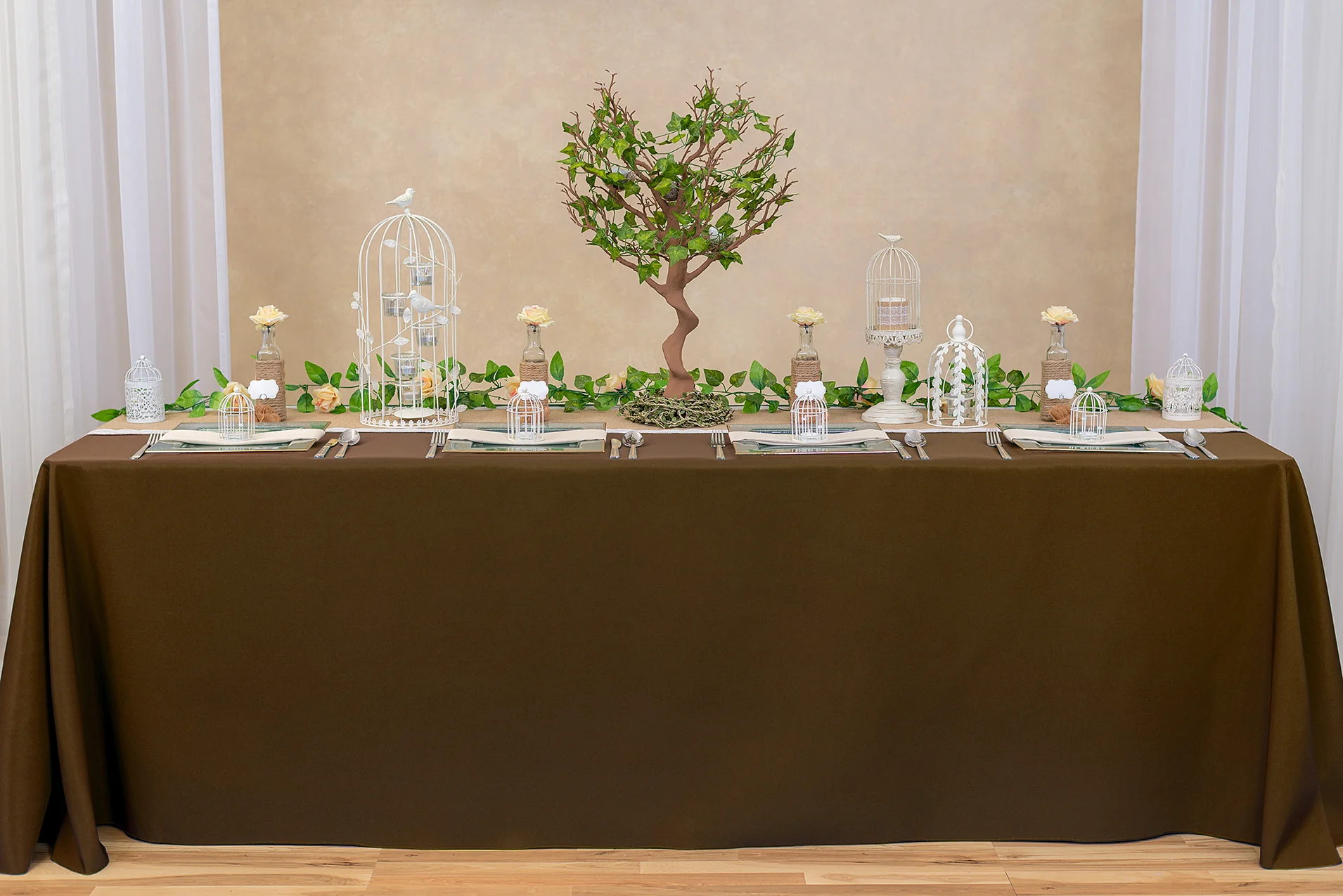 90 X 156 in. Rectangular with Round Corners Polyester Tablecloth (20 Colos) - Image 42
