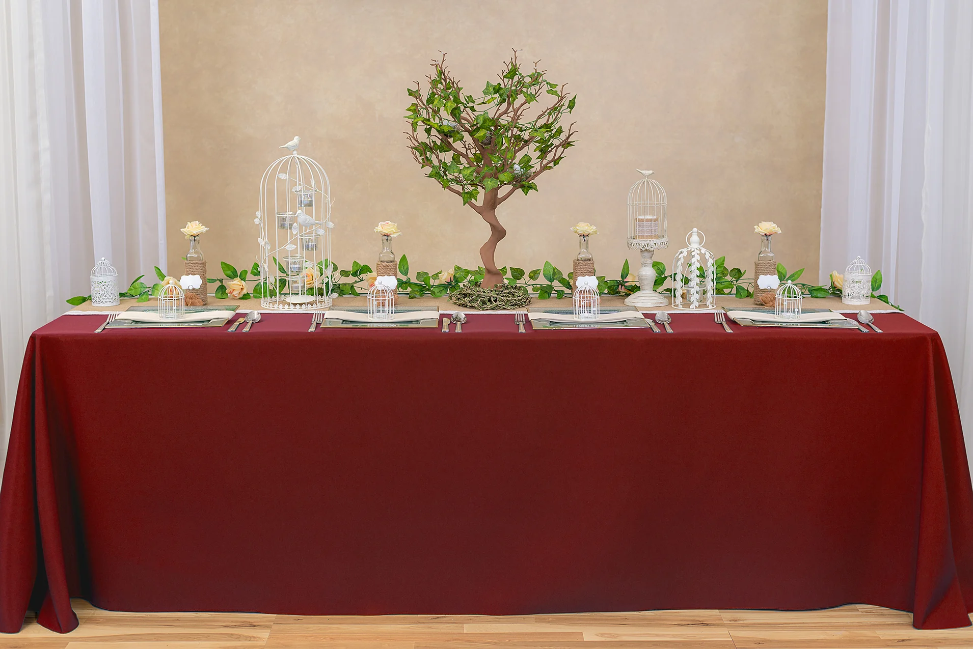 90 X 156 in. Rectangular with Round Corners Polyester Tablecloth (20 Colos) - Image 47