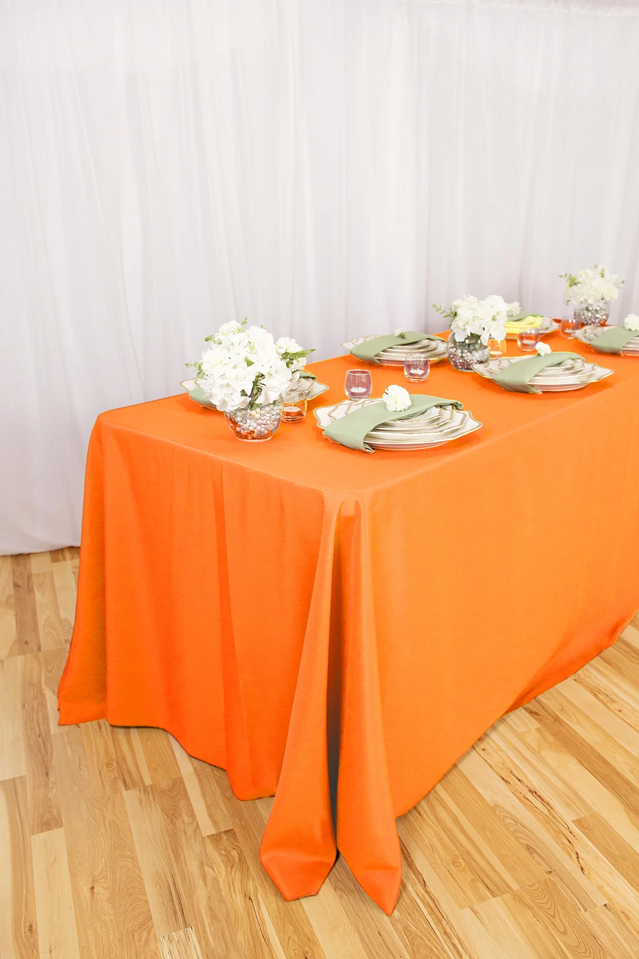 90 X 156 in. Rectangular with Round Corners Polyester Tablecloth (20 Colos) - Image 53
