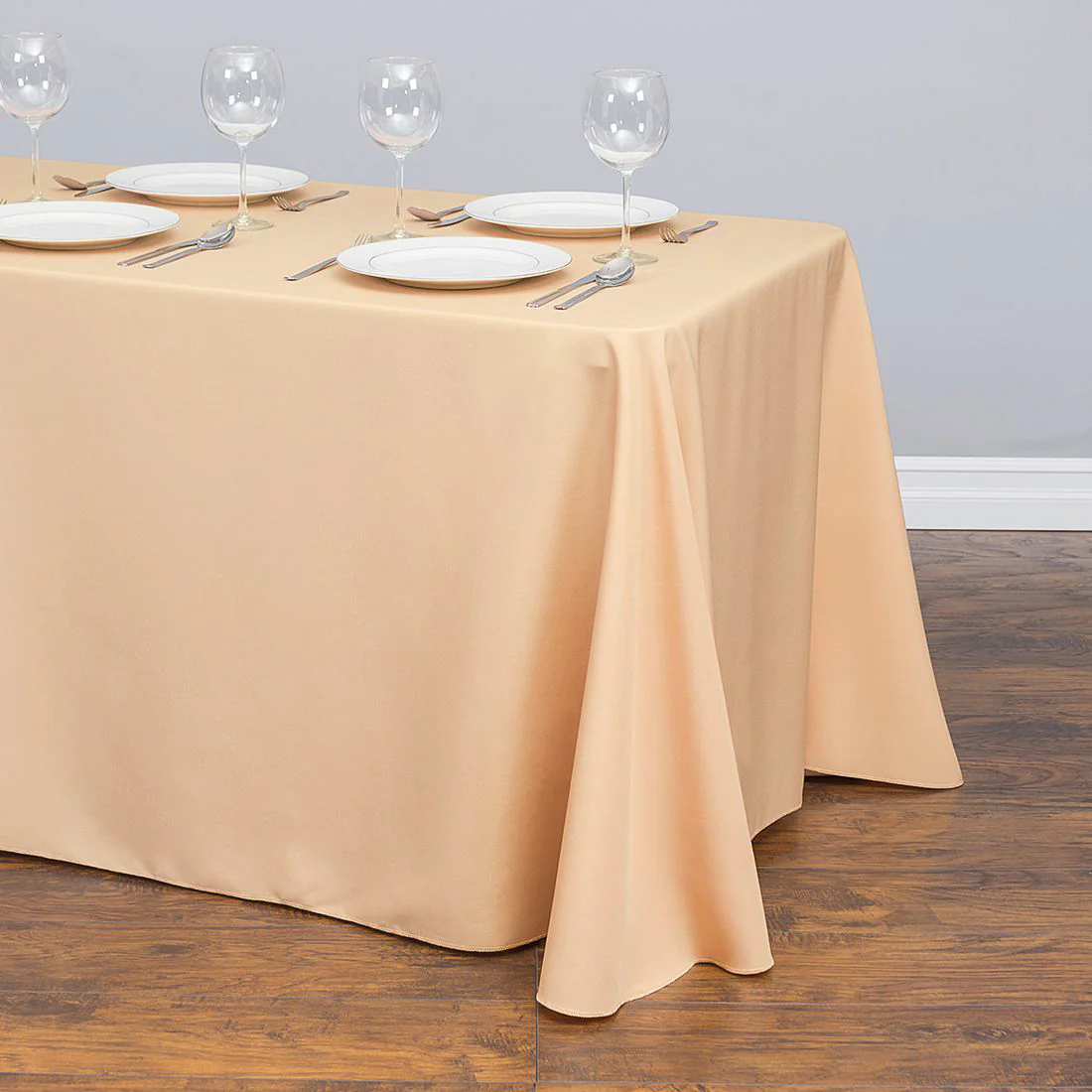 90 X 156 in. Rectangular with Round Corners Polyester Tablecloth (20 Colos) - Image 62